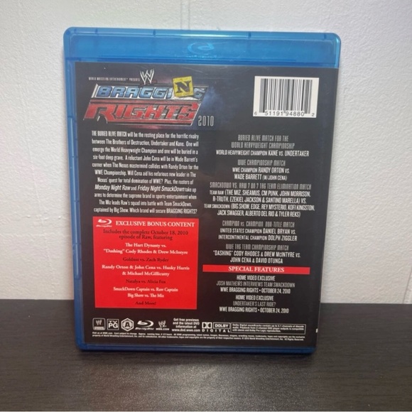 WWE: Bragging Rights 2010 (Blu-ray Disc, 2011) - Wrestling PPV - Picture 2 of 3